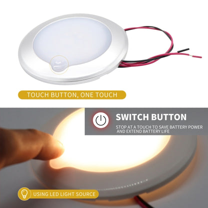 DC 9-30V 4.5W 3000-3300K IP67 Marine RV Dimmable 150mm LED Dome Light Ceiling Lamp, with Touch Control - Marine Accessories & Parts by buy2fix | Online Shopping UK | buy2fix