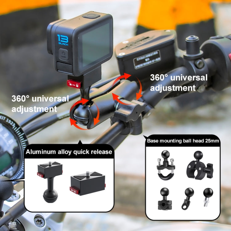 Metal Quick Release Base Adapter for GoPro, Insta360, DJI and Other Action Cameras (Black) - Connection Mount by buy2fix | Online Shopping UK | buy2fix