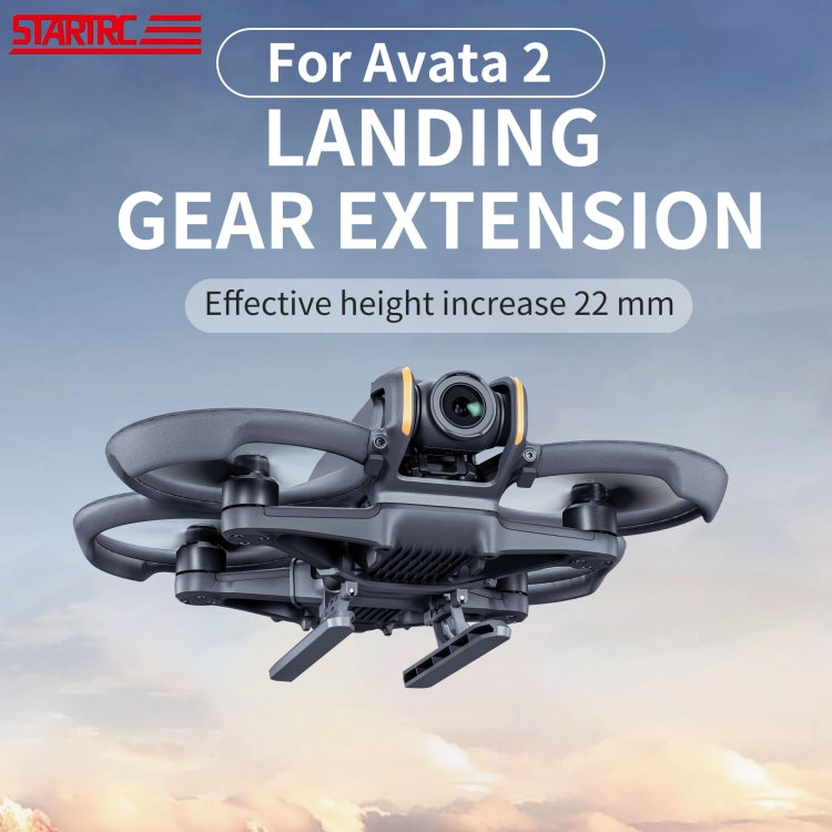 For DJI AVATA 2 STARTRC Folding Heightened Landing Gear Training Rack (Black) - Other by STARTRC | Online Shopping UK | buy2fix