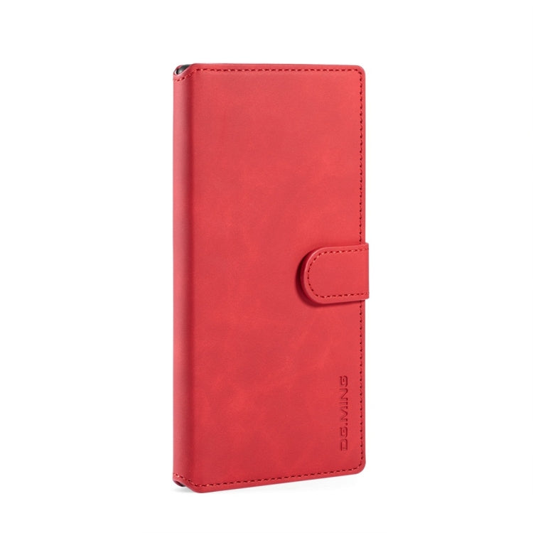 DG.MING Retro Oil Side Horizontal Flip Case with Holder & Card Slots & Wallet for Galaxy Note 10(Red) - Galaxy Phone Cases by DG.MING | Online Shopping UK | buy2fix