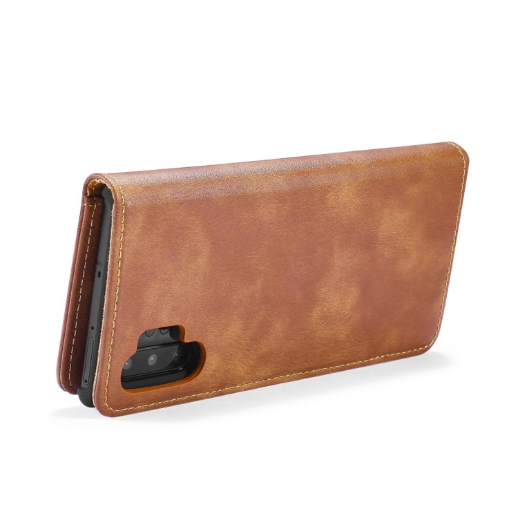 DG.MING Crazy Horse Texture Flip Detachable Magnetic Leather Case with Holder & Card Slots & Wallet for Samsung Galaxy Note 10(Brown) - Galaxy Phone Cases by DG.MING | Online Shopping UK | buy2fix