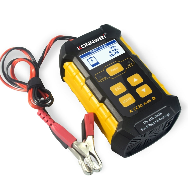 KONNWEI KW510 3 in 1 Car Battery Tester / Charger / Repairer, Support 8 Languages (EU Plug) - Code Readers & Scan Tools by buy2fix | Online Shopping UK | buy2fix
