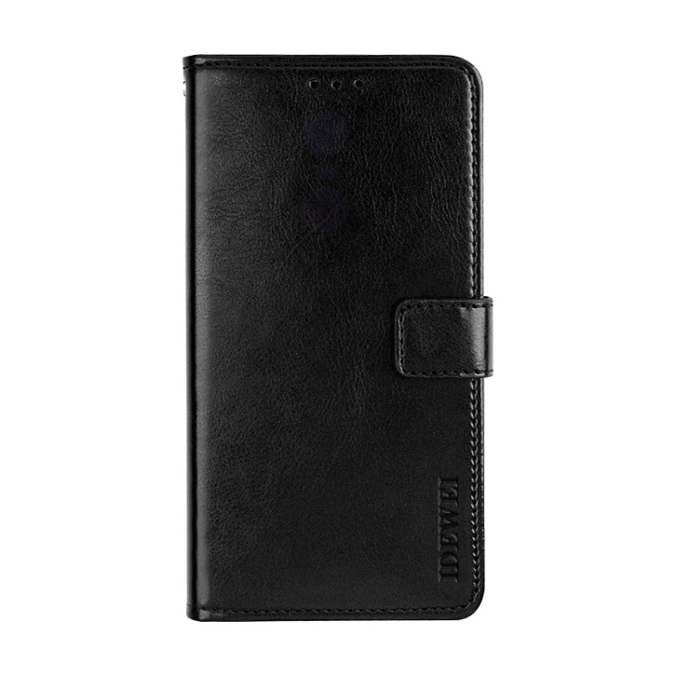 For Blackview A80 Plus idewei Crazy Horse Texture Horizontal Flip Leather Case with Holder & Card Slots & Wallet(Black) - More Brand by idewei | Online Shopping UK | buy2fix