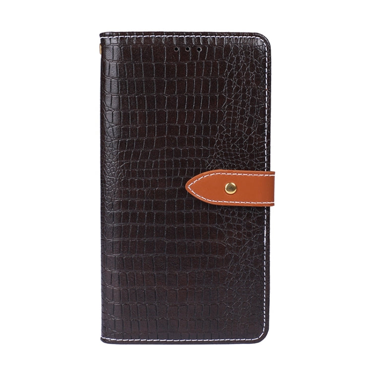 For Blackview A80S idewei Crocodile Texture Horizontal Flip Leather Case with Holder & Card Slots & Wallet(Dark Brown) - More Brand by idewei | Online Shopping UK | buy2fix