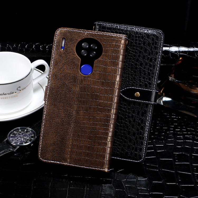 For Blackview A80S idewei Crocodile Texture Horizontal Flip Leather Case with Holder & Card Slots & Wallet(Dark Brown) - More Brand by idewei | Online Shopping UK | buy2fix