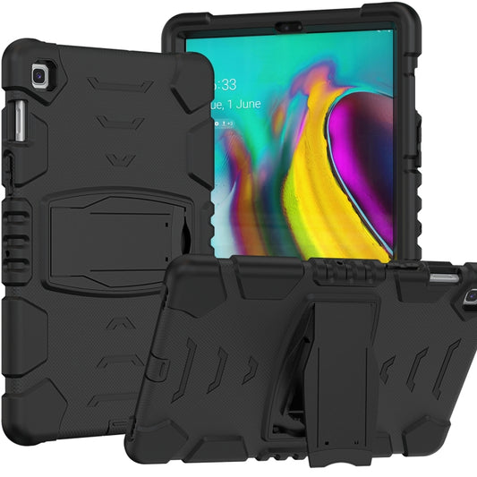 3-Layer Protection Screen Frame + PC + Silicone Shockproof Combination Case with Holder For Samsung Galaxy Tab S5e T720(Black) - Tab S5E 10.5 T720 / T725 by buy2fix | Online Shopping UK | buy2fix