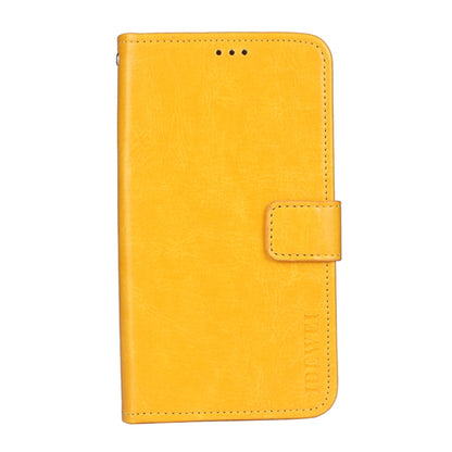 For Blackview A90 idewei Crazy Horse Texture Horizontal Flip Leather Case with Holder & Card Slots & Wallet(Yellow) - More Brand by idewei | Online Shopping UK | buy2fix