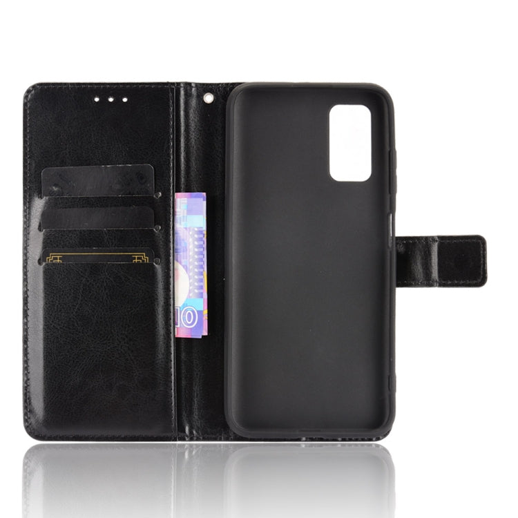 For Blackview A90 Crazy Horse Texture Horizontal Flip Leather Case with Holder & Card Slots & Lanyard(Black) - More Brand by buy2fix | Online Shopping UK | buy2fix