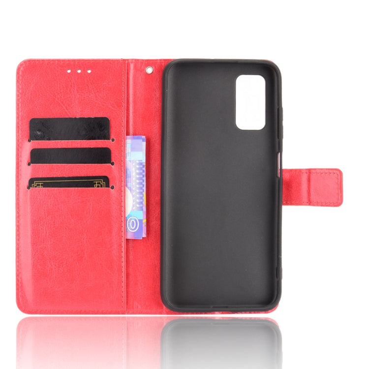 For Blackview A90 Crazy Horse Texture Horizontal Flip Leather Case with Holder & Card Slots & Lanyard(Red) - More Brand by buy2fix | Online Shopping UK | buy2fix