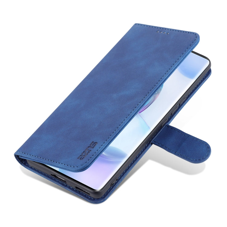 For Honor 50 AZNS Skin Feel Calf Texture Horizontal Flip Leather Case with Card Slots & Holder & Wallet(Blue) - Honor Cases by AZNS | Online Shopping UK | buy2fix