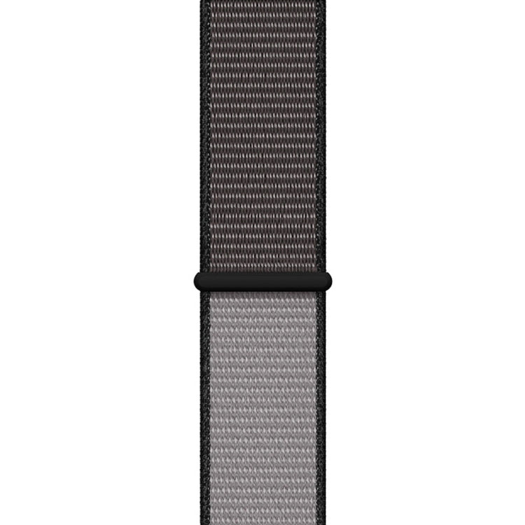 For Apple Watch Series 7 45mm / 6 & SE & 5 & 4 44mm / 3 & 2 & 1 42mm Color Matching Nylon Watch Band(Black + Grey) - Watch Bands by buy2fix | Online Shopping UK | buy2fix