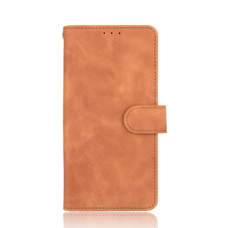 For Blackview A100 Solid Color Skin Feel Magnetic Buckle Horizontal Flip Calf Texture PU Leather Case with Holder & Card Slots & Wallet(Brown) - More Brand by buy2fix | Online Shopping UK | buy2fix