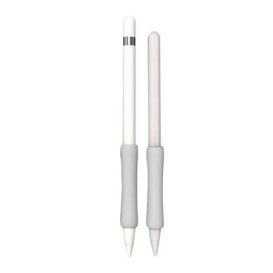 Stylus Touch Pen Silicone Protective Cover For Apple Pencil 1 / 2(Milk Gray) - Pencil Accessories by buy2fix | Online Shopping UK | buy2fix