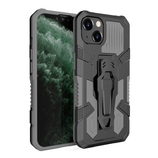 For iPhone 13 Machine Armor Warrior Shockproof PC + TPU Protective Case(Grey) - iPhone 13 Cases by buy2fix | Online Shopping UK | buy2fix