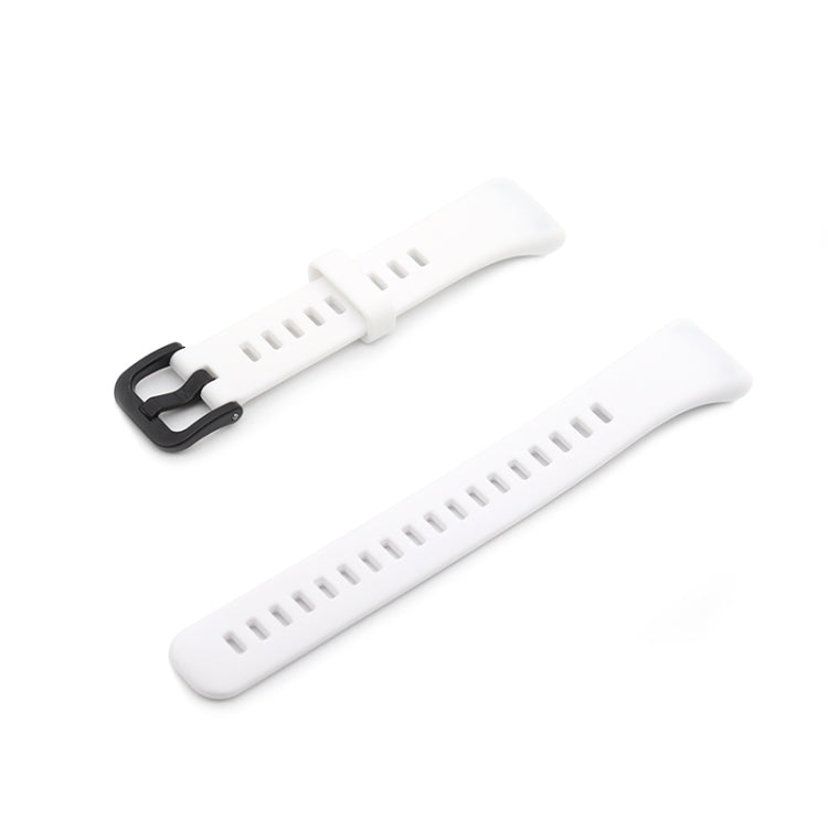 For Honor Band 6 Pure Color Silicone Watch Band(White) - Watch Bands by buy2fix | Online Shopping UK | buy2fix