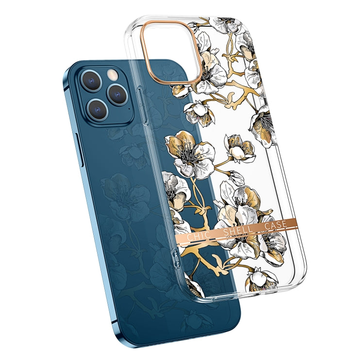 For iPhone 11 Pro High Translucent Electroplating Flower Pattern TPU + PC Shockproof Case (Ewha) - iPhone 11 Pro Cases by buy2fix | Online Shopping UK | buy2fix