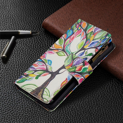 For OPPO Realme C21/C20 Colored Drawing Pattern Zipper Horizontal Flip Leather Case with Holder & Card Slots & Wallet(Big Tree) - Realme Cases by buy2fix | Online Shopping UK | buy2fix