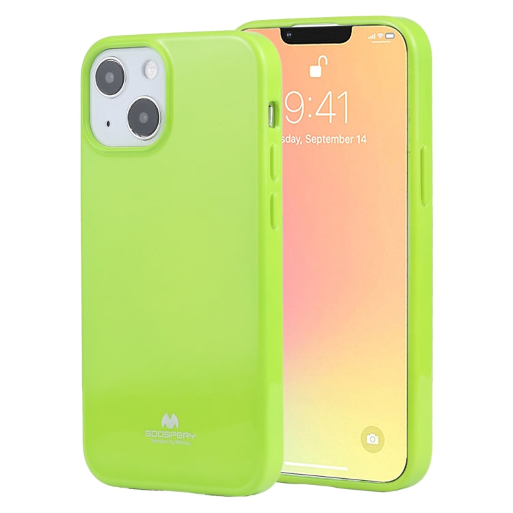 For iPhone 13 mini GOOSPERY JELLY Full Coverage Soft Case (Green) - iPhone 13 mini Cases by GOOSPERY | Online Shopping UK | buy2fix