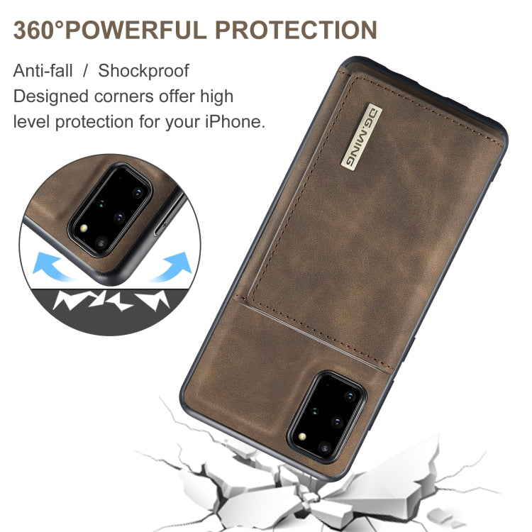 For Samsung Galaxy S20+ DG.MING M1 Series 3-Fold Multi Card Wallet  Back Cover Shockproof Case with Holder Function(Coffee) - Galaxy Phone Cases by DG.MING | Online Shopping UK | buy2fix