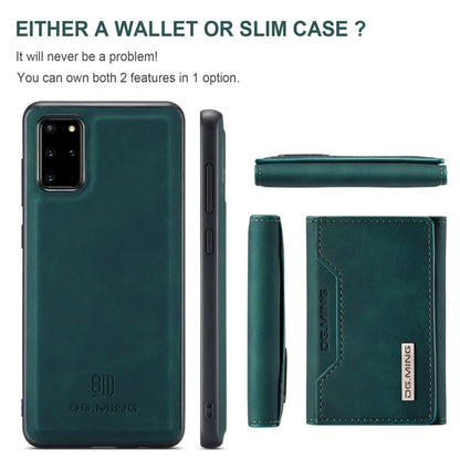 For Samsung Galaxy S20+ DG.MING M2 Series 3-Fold Multi Card Bag Back Cover Shockproof Case with Wallet & Holder Function(Green) - Galaxy Phone Cases by DG.MING | Online Shopping UK | buy2fix