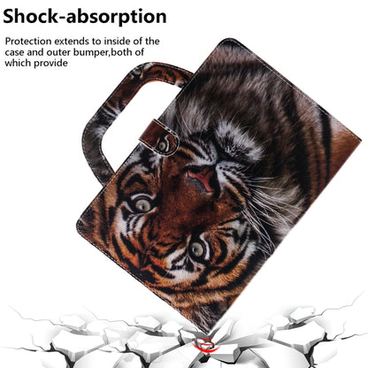 For iPad 10.2 / 10.5 / Air 2019 3D Colored Drawing Horizontal Flip Leather Case with Holder & Card Slot & Wallet & Handle(Siberian Tiger) - iPad Air (2019) Cases by buy2fix | Online Shopping UK | buy2fix