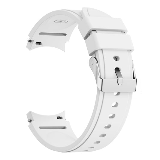 For Samsung Galaxy Watch4 40mm Silicone Watch Band(White) - Watch Bands by buy2fix | Online Shopping UK | buy2fix