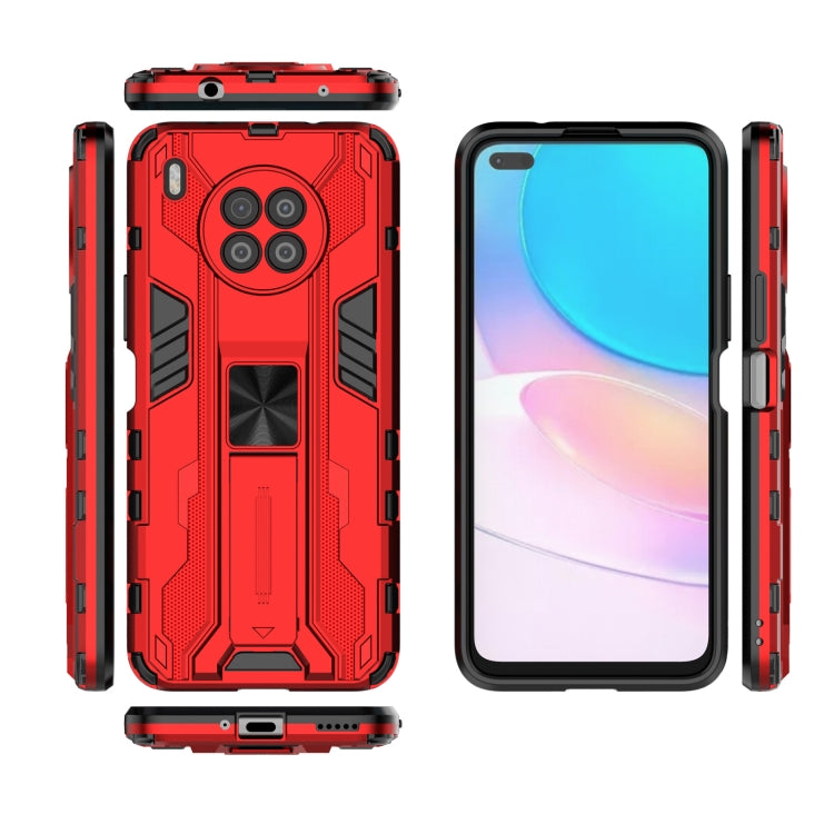 For Huawei nova 8i Supersonic PC + TPU Shock-proof Protective Case with Holder(Red) - Huawei Cases by buy2fix | Online Shopping UK | buy2fix