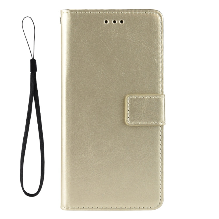 For Samsung Galaxy Z Fold3 5G Crazy Horse Texture Horizontal Flip Leather Case with Holder & Card Slots & Lanyard(Gold) - Galaxy Phone Cases by GKK | Online Shopping UK | buy2fix