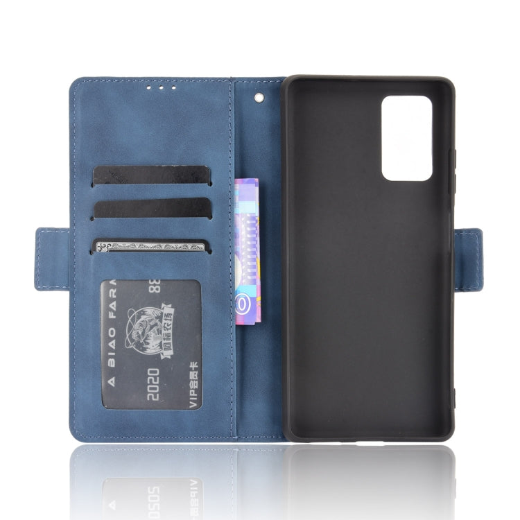 For Blackview A100 Skin Feel Calf Pattern Horizontal Flip Leather Case with Holder & Card Slots & Photo Frame(Blue) - More Brand by buy2fix | Online Shopping UK | buy2fix