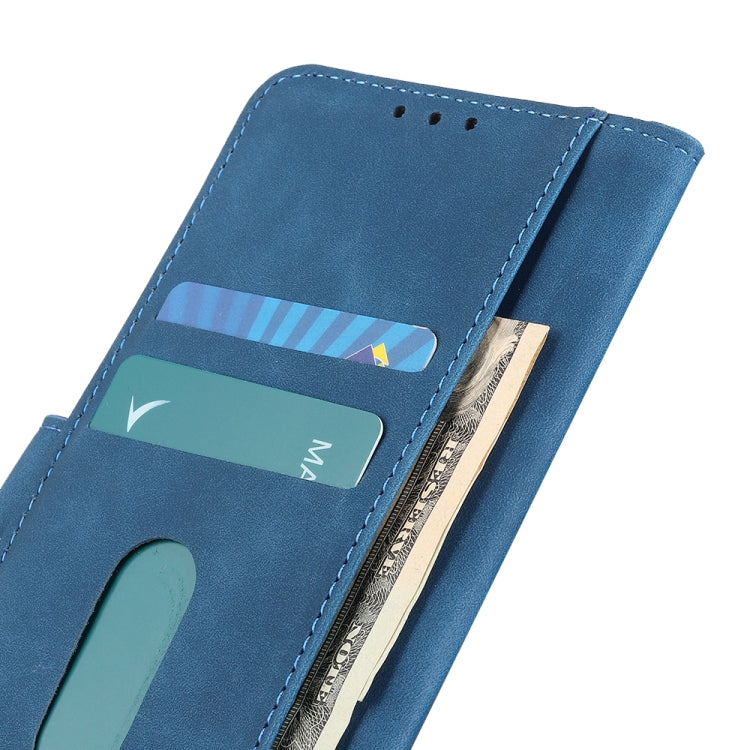 For Xiaomi Redmi 10 / Redmi Note 11 4G KHAZNEH Retro Texture PU + TPU Horizontal Flip Leather Case with Holder & Card Slots & Wallet(Blue) - Xiaomi Cases by buy2fix | Online Shopping UK | buy2fix