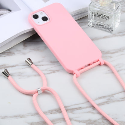 For iPhone 13 Pro Max Candy Colors TPU Protective Case with Lanyard (Pink) - iPhone 13 Pro Max Cases by buy2fix | Online Shopping UK | buy2fix