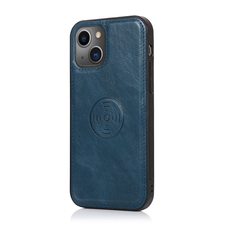 For iPhone 13 mini Strong Magnetic Detachable Horizontal Flip Leather Case with Card Slots & Wallet For  iPhone 13 Mini(Blue) - iPhone 13 mini Cases by buy2fix | Online Shopping UK | buy2fix