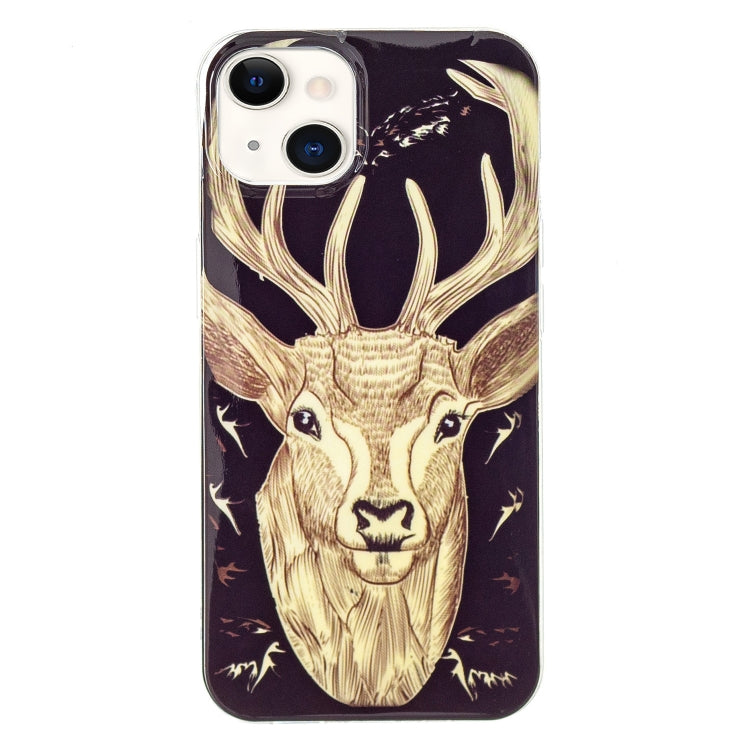 For iPhone 13 mini Luminous TPU Soft Protective Case (Deer Head) - iPhone 13 mini Cases by buy2fix | Online Shopping UK | buy2fix