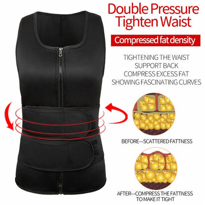 Neoprene Men Sport Body Shapers Vest Waist Body Shaping Corset, Size:XXL(Black) -  by buy2fix | Online Shopping UK | buy2fix