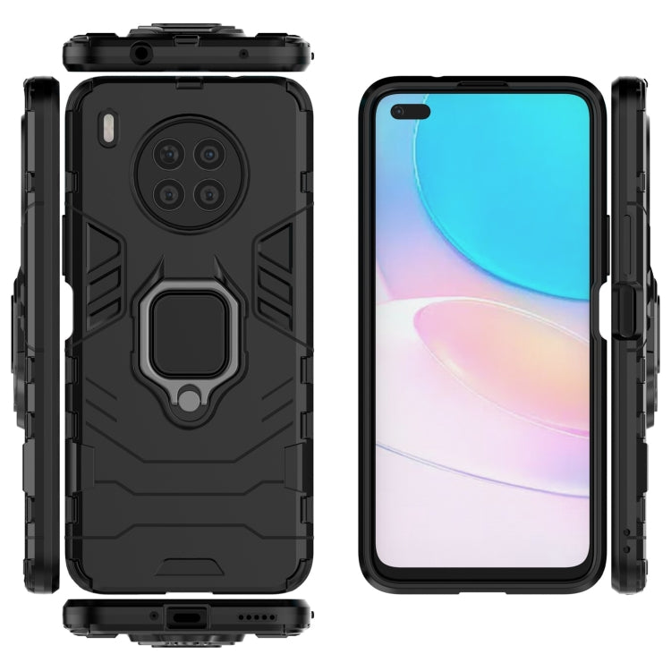 For Huawei nova 8i Foreign Version Shockproof PC + TPU Protective Case with Magnetic Ring Holder(Black) - Huawei Cases by buy2fix | Online Shopping UK | buy2fix