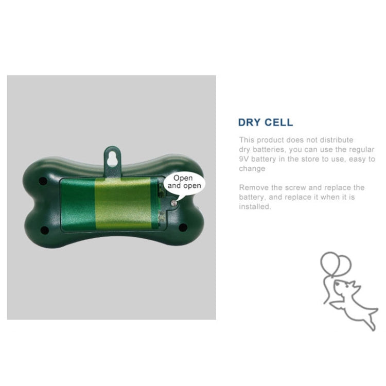 RC-518 Home Ultrasonic Dog Stop Barking Device(Dark Green) - Training Aids by buy2fix | Online Shopping UK | buy2fix