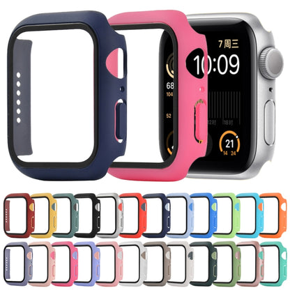 Shockproof PC+Tempered Glass Protective Case with Packed Carton For Apple Watch Series 6 & SE & 5 & 4 44mm(Grass Green) - Watch Cases by buy2fix | Online Shopping UK | buy2fix