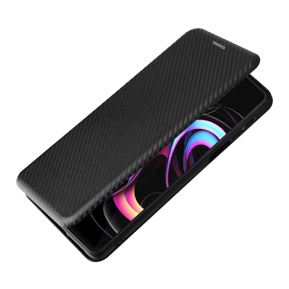 For Motorola Edge 20 Pro Carbon Fiber Texture Horizontal Flip TPU + PC + PU Leather Case with Card Slot(Black) - Motorola Cases by buy2fix | Online Shopping UK | buy2fix