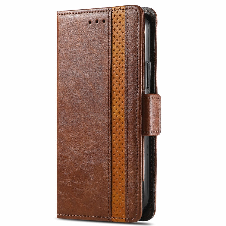 For Doogee X96 Pro CaseNeo Business Splicing Dual Magnetic Buckle Horizontal Flip PU Leather Case with Holder & Card Slots & Wallet(Brown) - More Brand by buy2fix | Online Shopping UK | buy2fix