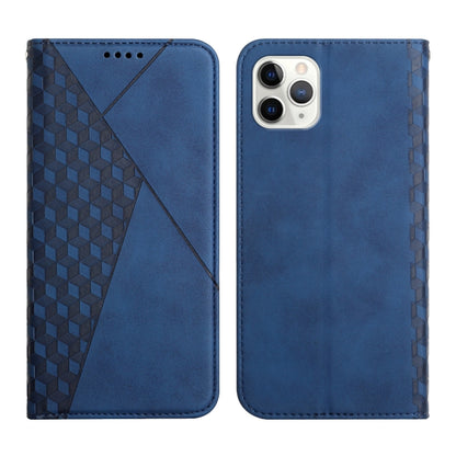 For iPhone 11 Pro Max Diamond Pattern Splicing Skin Feel Magnetic Horizontal Flip Leather Case with Card Slots & Holder & Wallet (Blue) - iPhone 11 Pro Max Cases by buy2fix | Online Shopping UK | buy2fix