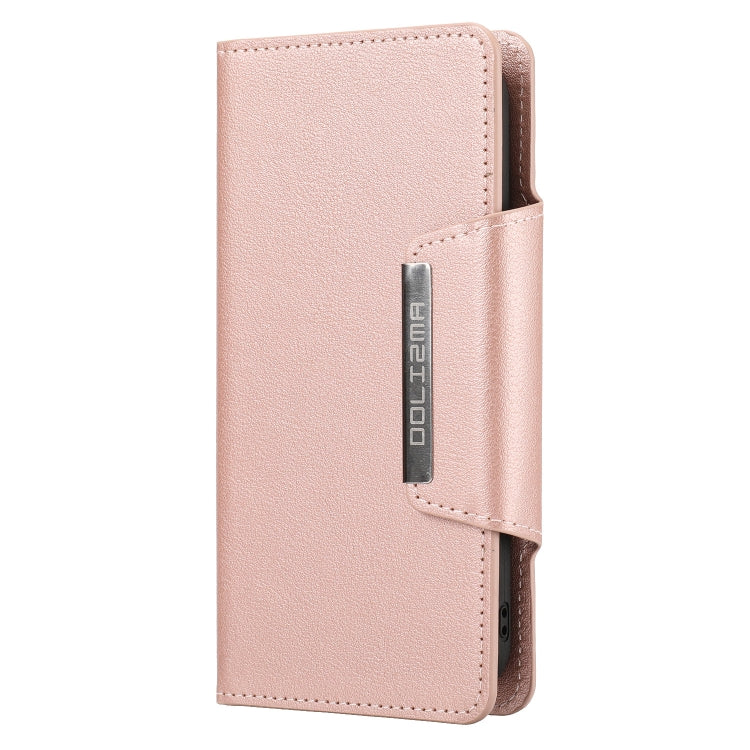 For iPhone 13 Pro Max Ultra-thin Separable Magnetic Horizontal Flip Leather Case with Card Slot & Wallet (Pink) - iPhone 13 Pro Max Cases by buy2fix | Online Shopping UK | buy2fix