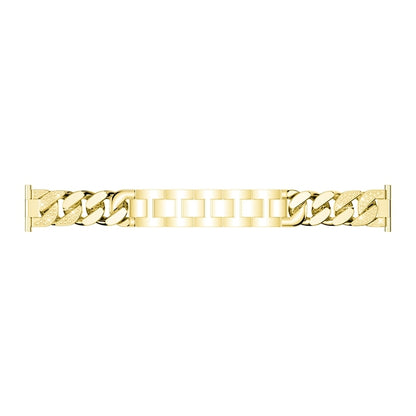 For Garmin Vivoactive 4 / Venu 2 22mm Row Diamonds Denim Chain Watch Band(Gold) - Watch Bands by buy2fix | Online Shopping UK | buy2fix