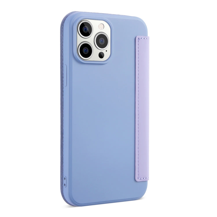 For iPhone 13 Pro Skin Feel Horizontal Flip PU Leather Case with Holder & Card Slot (Taro Purple) - iPhone 13 Pro Cases by buy2fix | Online Shopping UK | buy2fix