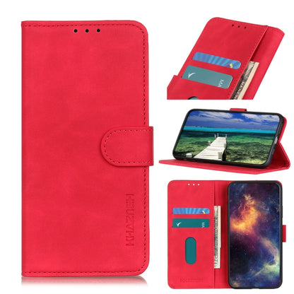 For Xiaomi Mi 11T / 11T Pro KHAZNEH Retro Texture Horizontal Flip Leather Case with Holder & Card Slots & Wallet(Red) - Xiaomi Cases by buy2fix | Online Shopping UK | buy2fix