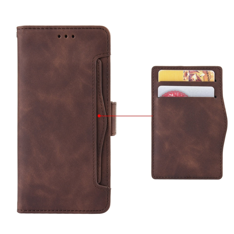 For iPhone 13 Pro Max Skin Feel Calf Pattern Horizontal Flip Leather Case with Holder & Card Slots & Photo Frame (Brown) - iPhone 13 Pro Max Cases by buy2fix | Online Shopping UK | buy2fix