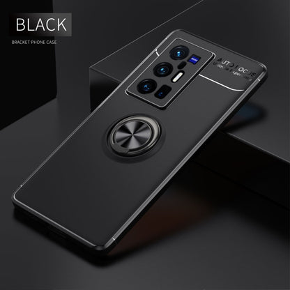 For vivo X70 Pro+ Metal Ring Holder 360 Degree Rotating TPU Case(Black) - vivo Cases by buy2fix | Online Shopping UK | buy2fix