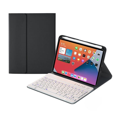 HK006 Square Keys Detachable Bluetooth Keyboard Leather Tablet Case with Holder for iPad mini 6(Black+White) - For iPad mini by buy2fix | Online Shopping UK | buy2fix