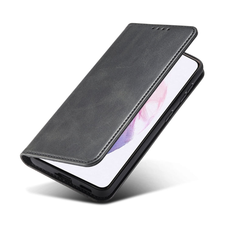 For LG Q7 Calf Texture Magnetic Horizontal Flip Leather Case with Holder & Card Slots & Wallet(Black) - LG by buy2fix | Online Shopping UK | buy2fix