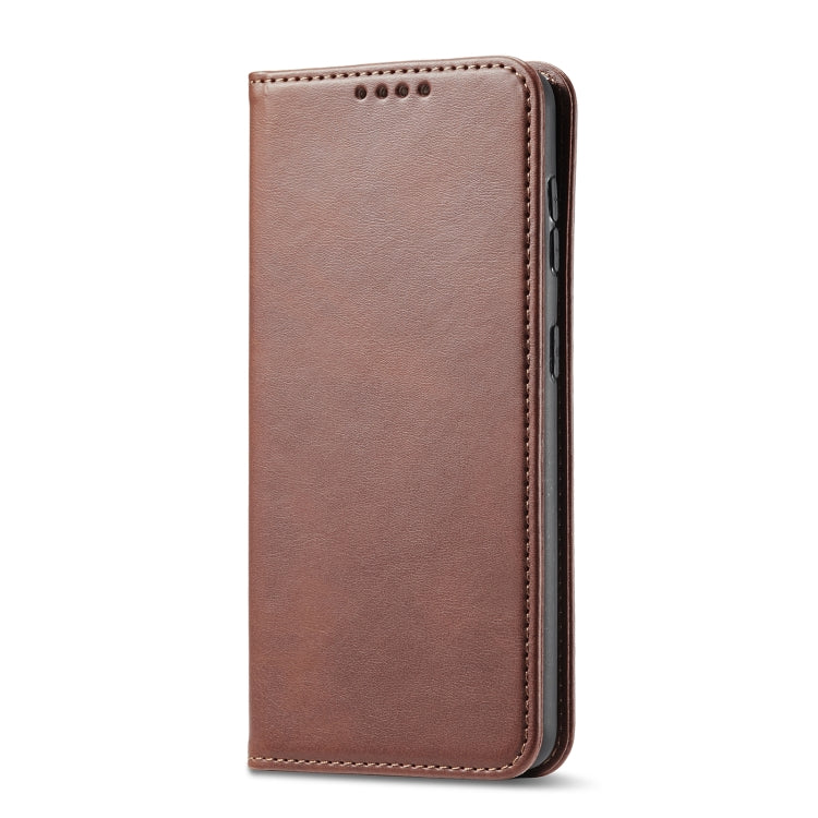 For LG V40 ThinQ Calf Texture Magnetic Horizontal Flip Leather Case with Holder & Card Slots & Wallet(Brown) - LG by buy2fix | Online Shopping UK | buy2fix