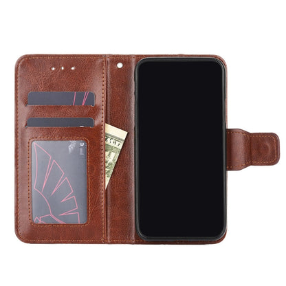 For Doogee X96 Pro Crystal Texture Horizontal Flip Leather Case with Holder & Card Slots & Wallet(Brown) - More Brand by buy2fix | Online Shopping UK | buy2fix